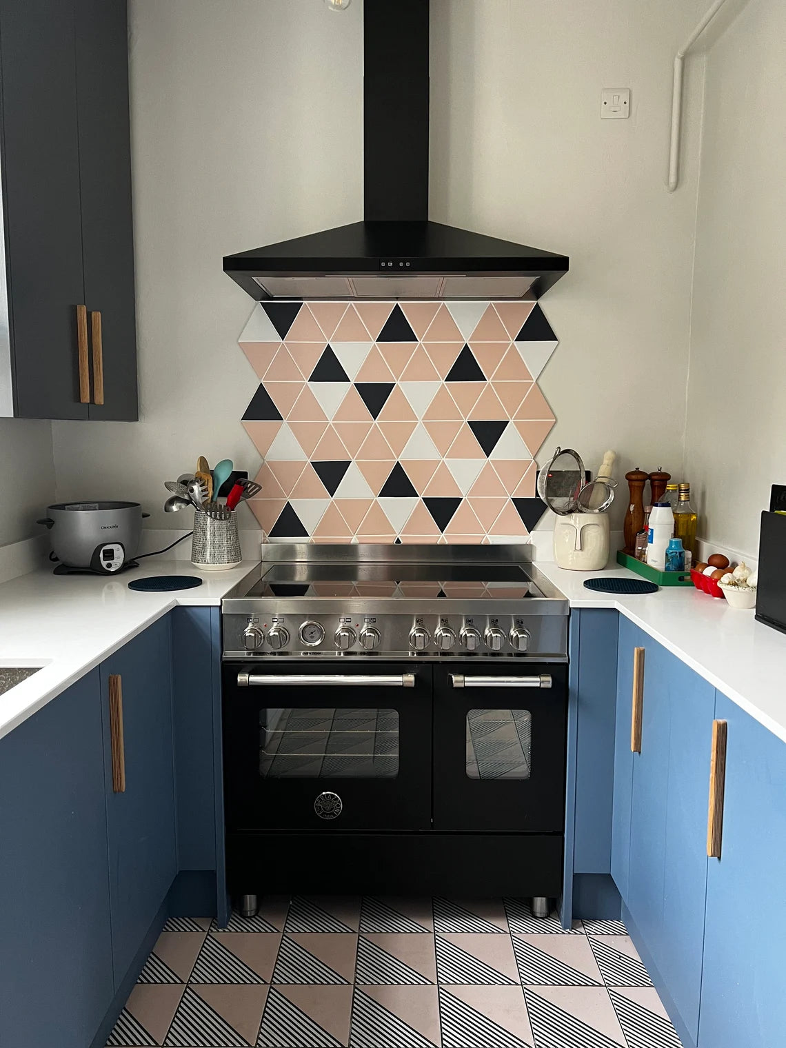 Natural walnut handles, perfect for kitchen remodeling projects.