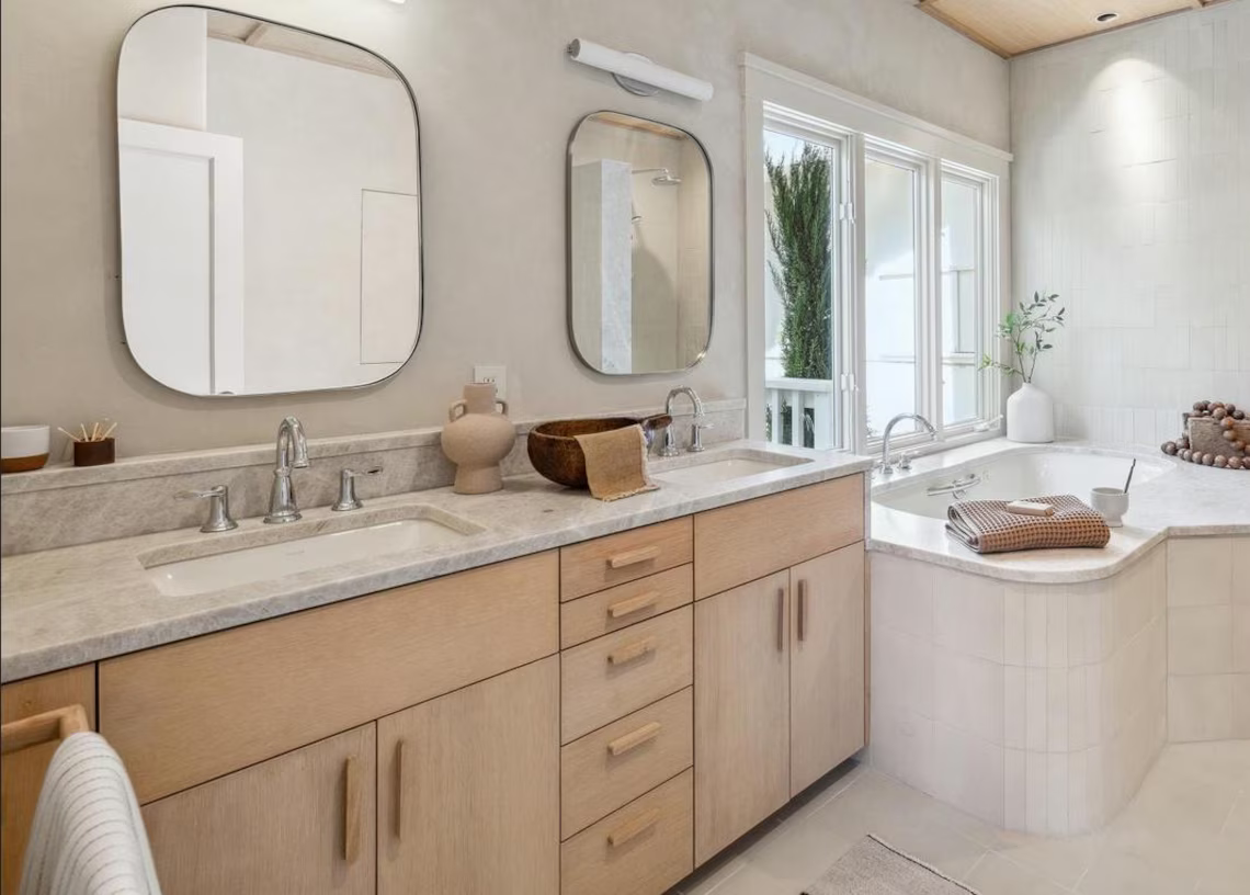 Sleek and modern solid ash wood cabinet pull