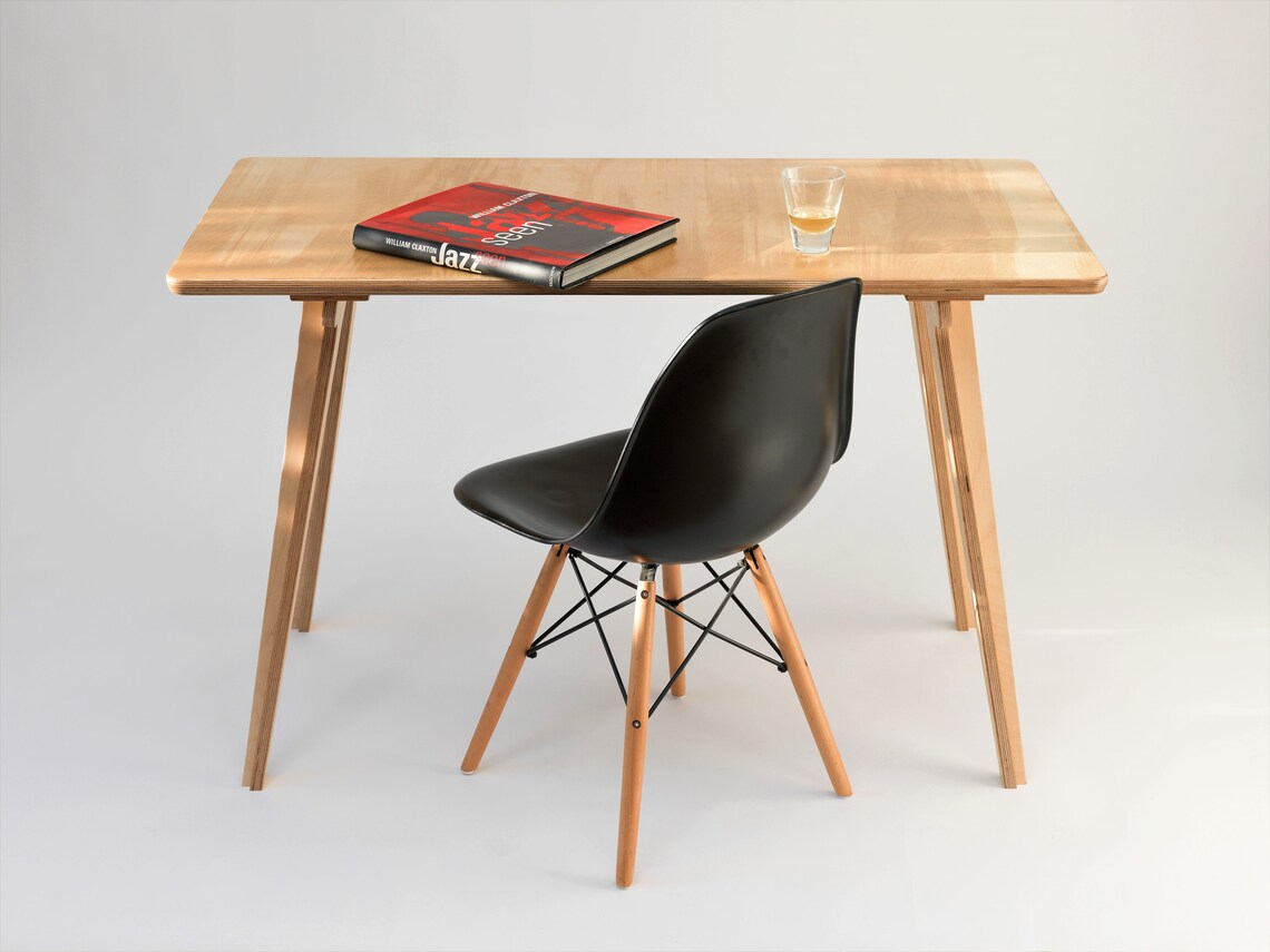 Custom Height Birch Desk with a sleek modern design, perfect for home offices and workspaces | midray.co.uk