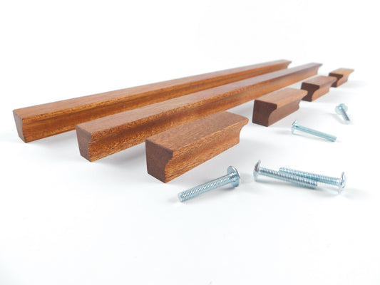 Handmade Sapele Wood Handles –  Classsic  Pulls for Premium Kitchen & Cabinet