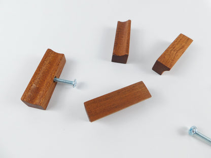 Handmade Sapele Wood Handles –  Classsic  Pulls for Premium Kitchen & Cabinet