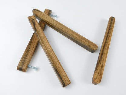Handmade Dark English Walnut Handle – Minimalist Premium Cabinet & Wardrobe Pull