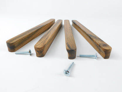 Handmade Dark English Walnut Handle – Minimalist Premium Cabinet & Wardrobe Pull