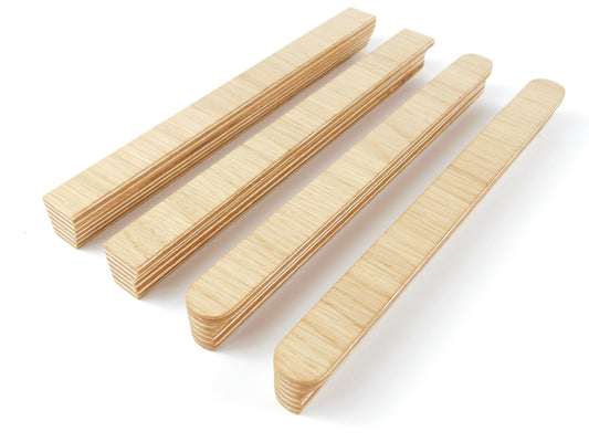Cross Grain Oak Veneer Handle – Minimalist Modern Hardware