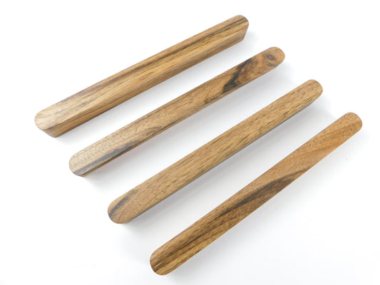 Handmade Dark English Walnut Handle – Minimalist Premium Cabinet & Wardrobe Pull