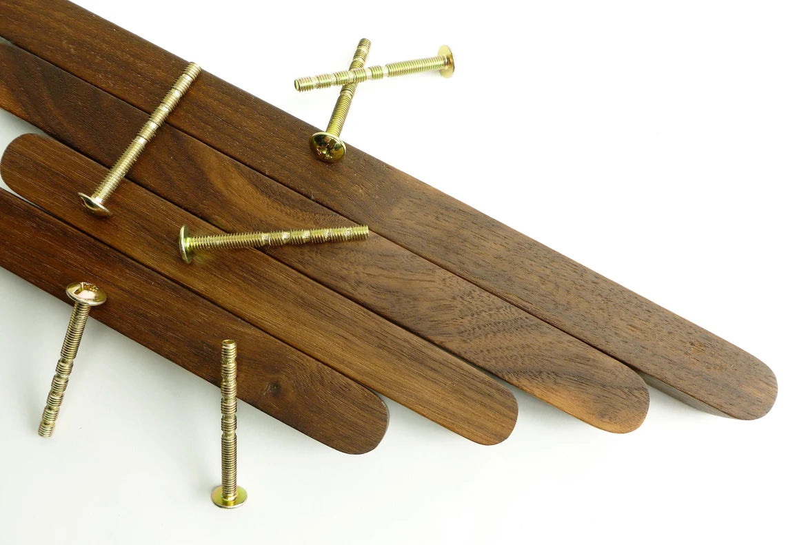 Handmade American Walnut Kitchen & Wardrobe Handles | midray.co.uk