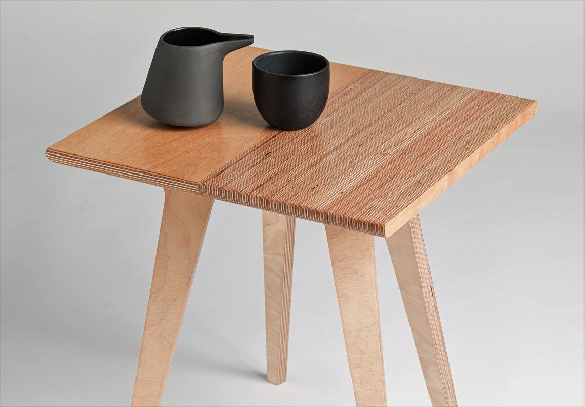 Birch Ply Midcentury Side Table – Stylish & Sustainable | midray.co.uk