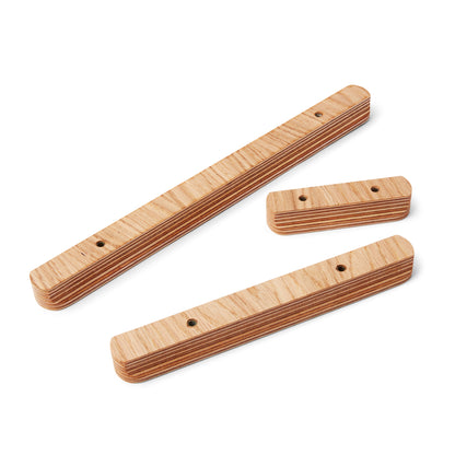 Wide Oak Veneer Handle – Minimalist Mid-Century Inspired Hardware