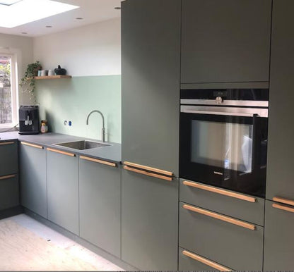 Handcrafted oak wood handles for cabinets, wardrobes, and drawers