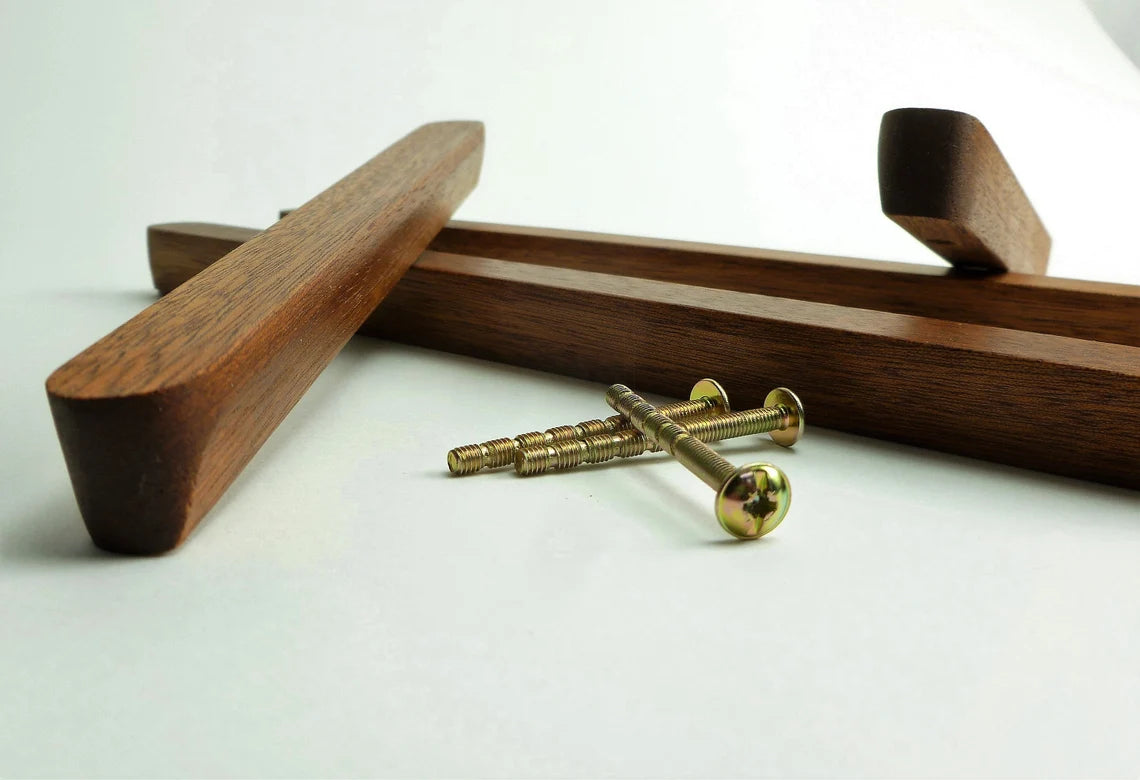 Handcrafted Sapele handle for drawers & cabinets
