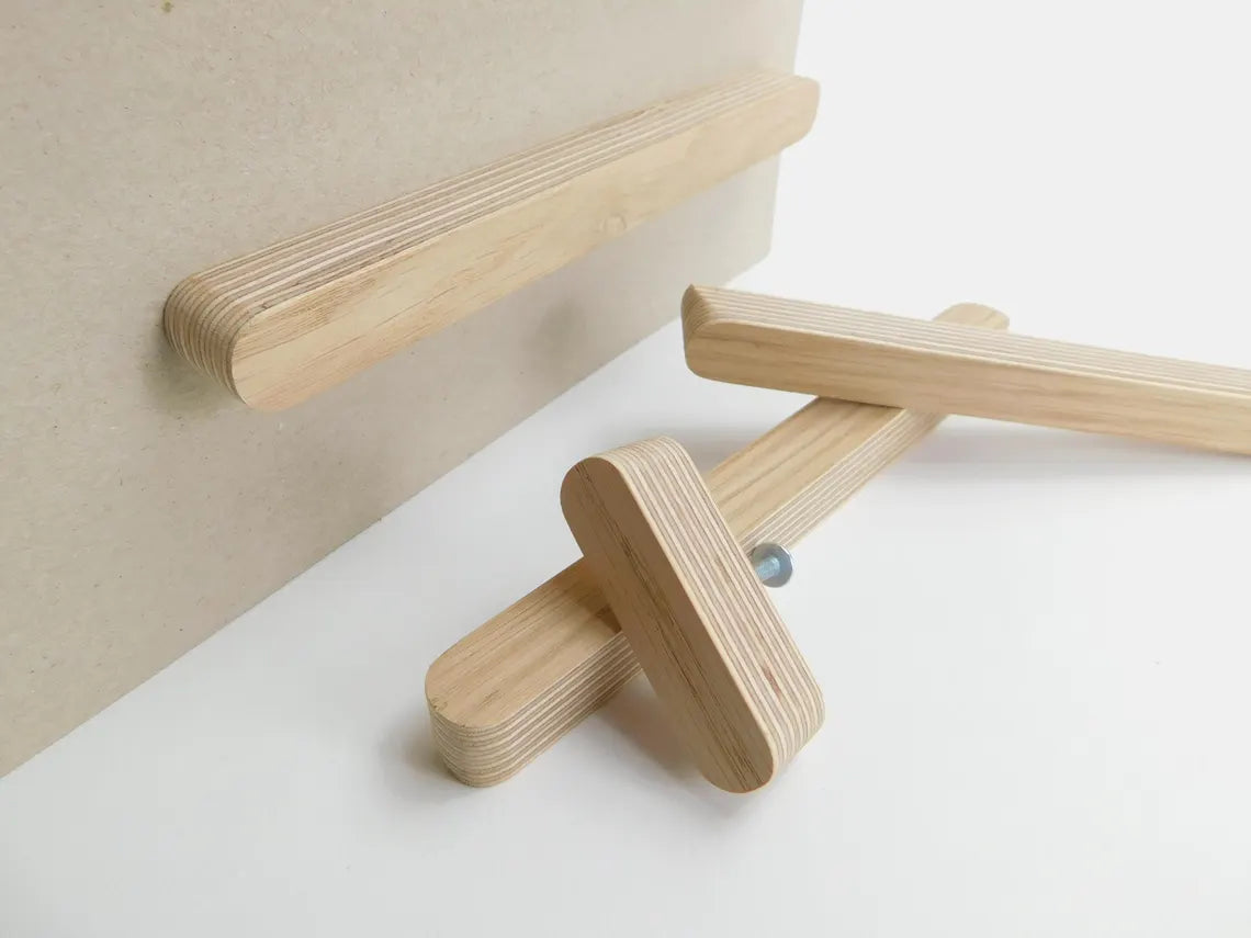 Handmade Pale Oak Handles - Cabinet, Kitchen, Door | midray.co.uk