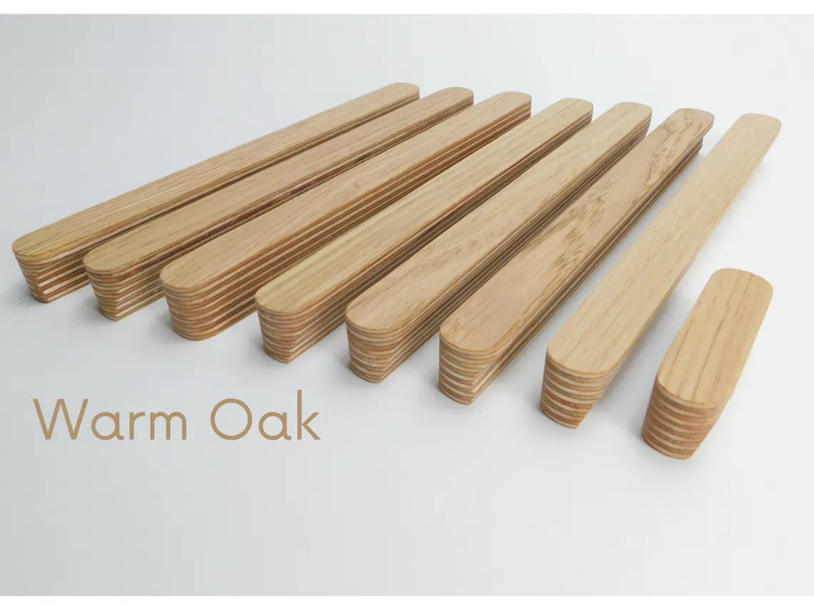 Warm Oak Veneer Handles