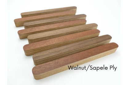 Walnut and Sapele Ply Wooden Handle