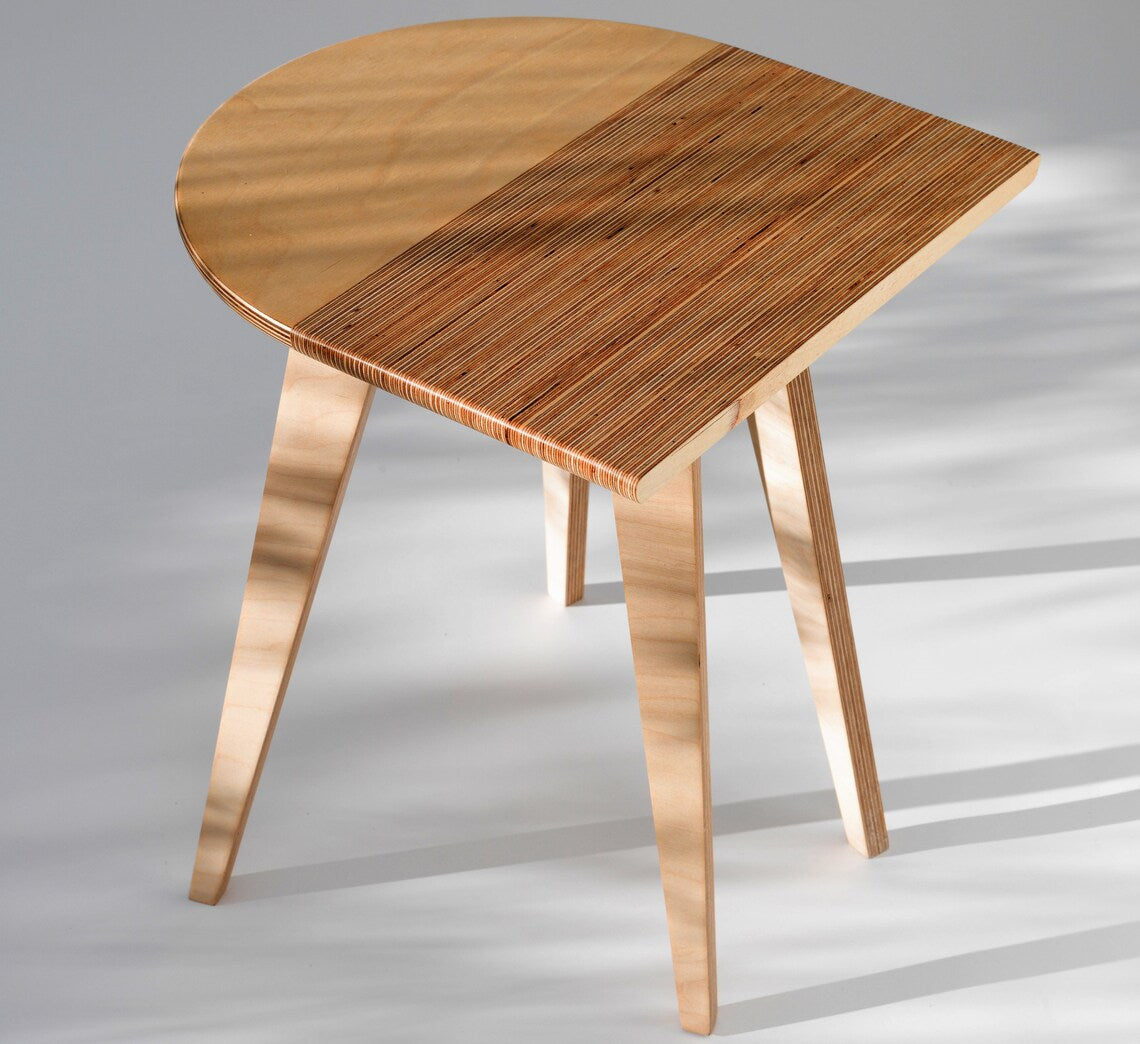 Minimalist midcentury coffee table made from high-quality birch ply