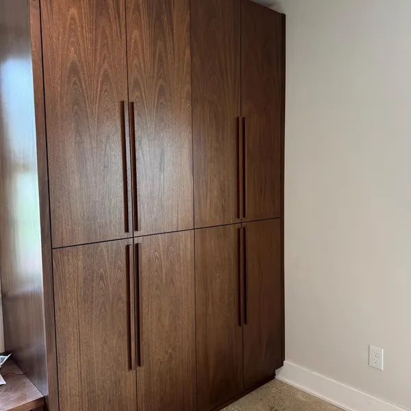 Handmade Sapele Wood Handles – Classic Solid Cabinet & Drawer Pulls