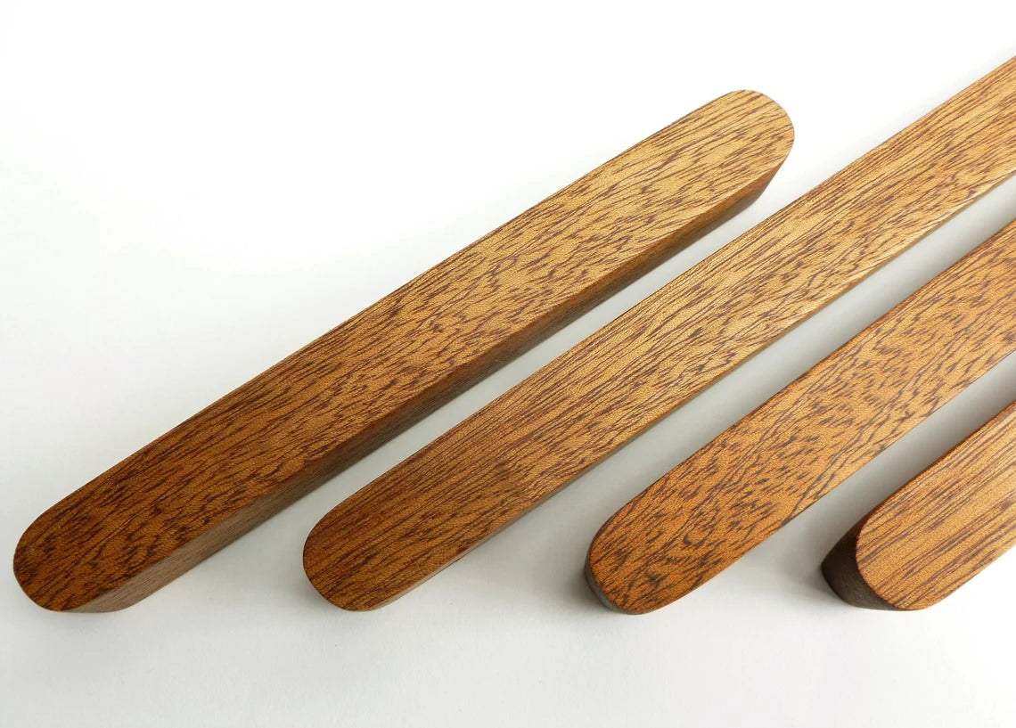  Sleek and durable wooden handle for cabinets
