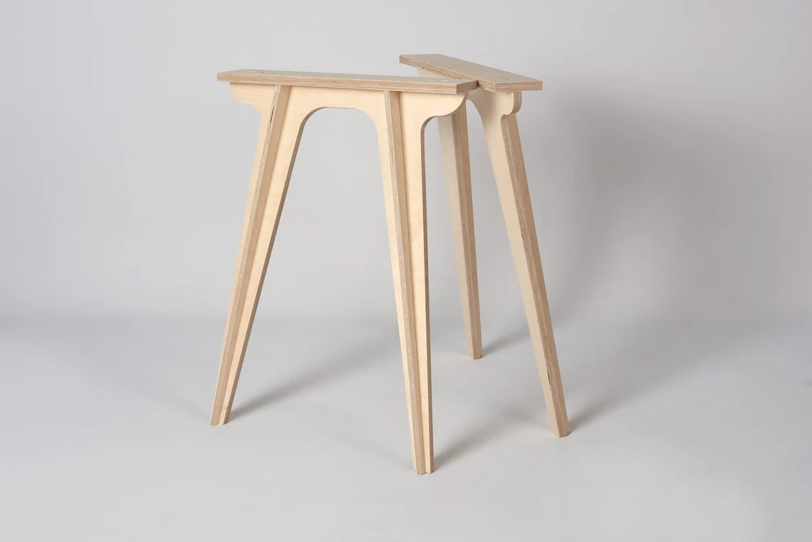 Durable, rib-reinforced mid-century hairpin legs for any table.