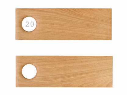 High-quality walnut cutting board with a smooth, polished finish.