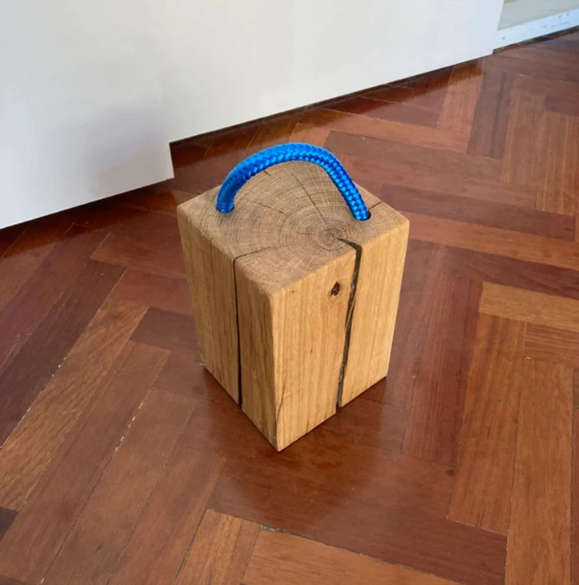 Set of wooden door stops in different sizes, perfect for internal and external doors.