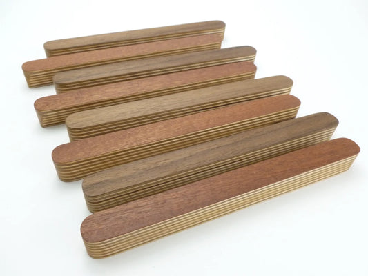 Natural wooden handle for cabinets